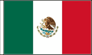 Mexico Hand Waving Flags